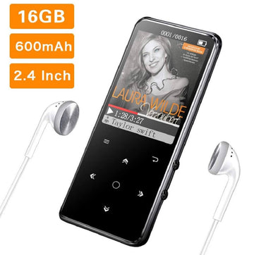 Mibao 16GB Bluetooth 4.0 MP3 Player, Hi-Fi Lossless Sound Music Player Portable FM Radio MP3 Player - Imported from UK